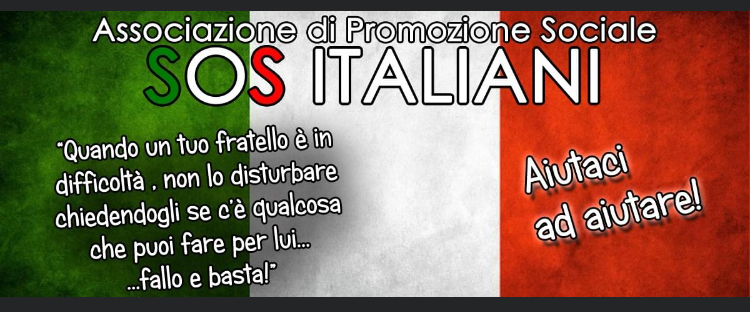 Ass. SOS Italiani: raccolta e consegna alimentari a famiglie in difficoltà