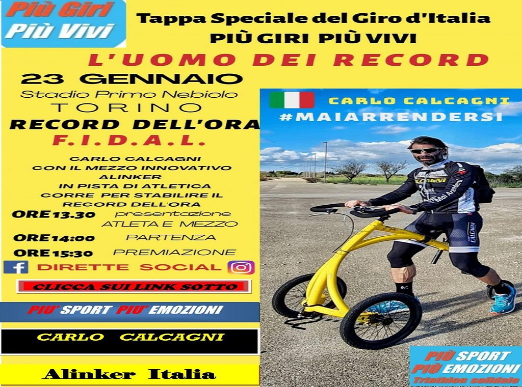 Rete Italiana Disabili: Record dell'ora F.I.D.A.L. tappa speciale giro d'Italia
