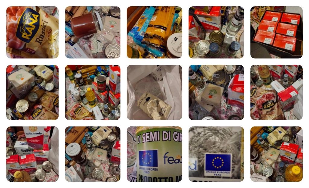 Distribuzione pacchi alimentari ad alcune famiglie bisognose di Giarre (CT)