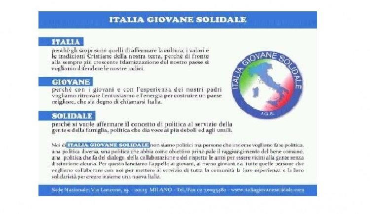 Corsaro: Italia Giovane Solidale il vento rivoluzionario profumato di cultura