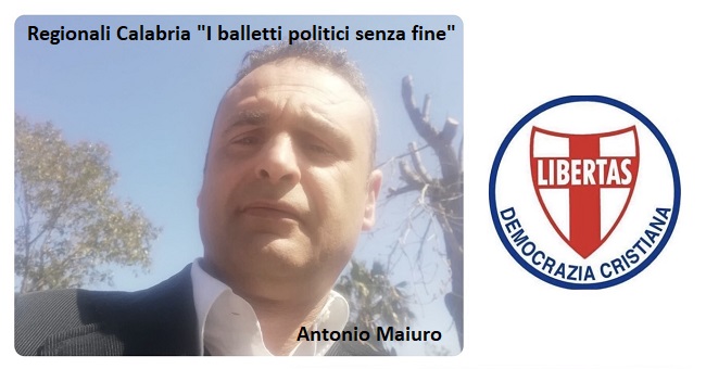 Maiuro (DC): Regionali Calabria "I balletti politici senza fine"