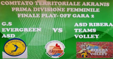 Volley finale gara2 Play-Off: Evergreen ASD vs ASD Ribera Team Volley