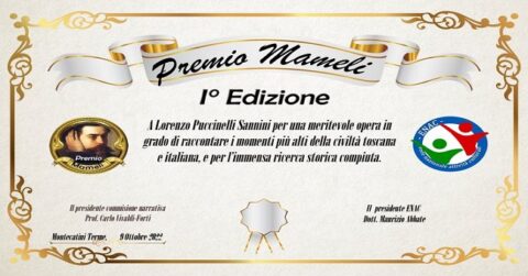 ENAC: Montecatini Terme- Cerimonia assegnazione premio Mameli