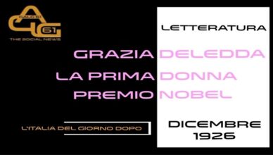 Dicembre 1926: Grazia Deledda la prima donna premio Nobel