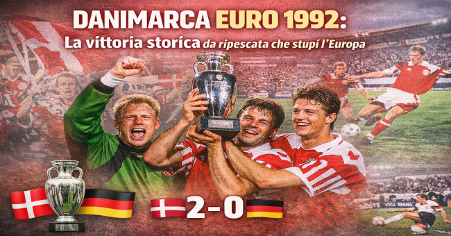 Quando la Danimarca vinse Euro 1992 partendo da ripescata
