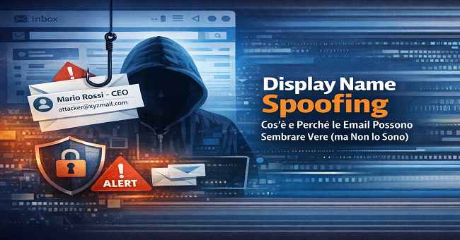 Display Name Spoofing: email false che sembrano vere